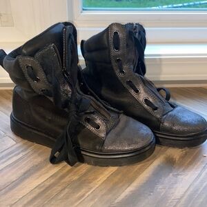 Dr. Martens Playa High Top Zip Up Leather Sneaker Boots